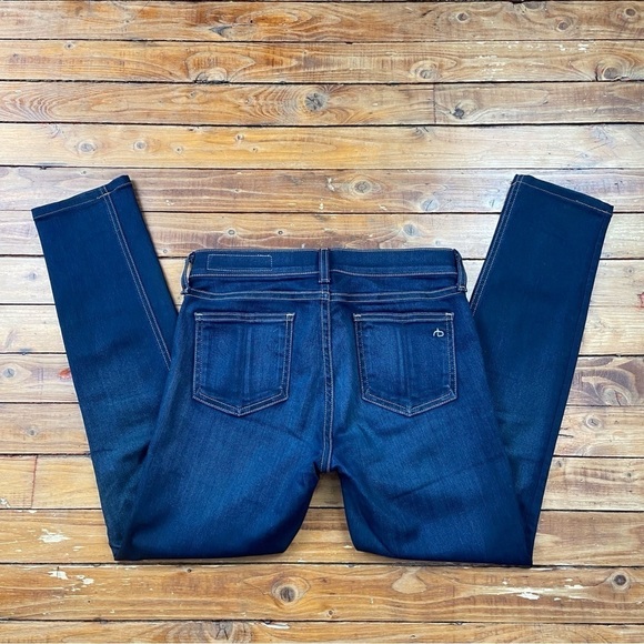 Rag & bone jeans skinny dark blue Bedford lightweight denim stretchy like new 27 - Picture 5 of 12